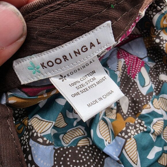 Kooringal Brown Cotton Cap Adjustable One Size Casual Outdoor Hat Lightweight - Picture 6 of 9